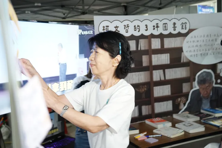 柯文哲妻子陳佩琪出席民眾黨6週年黨慶。邱筠媜攝