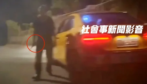 誰叫你開遠光燈!小黃運將手電筒強光反擊 怒持刀下車逞威這下慘了