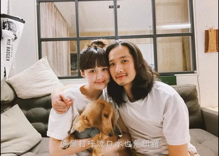 荔枝兒老公將兩人昔日甜蜜的互動過往剪成紀念影片，看哭3萬名網友。翻攝自荔枝兒IG