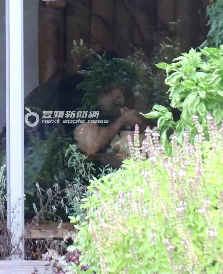 言承旭仍然努力地將餐點吃完，絲毫不浪費。特勤中心攝