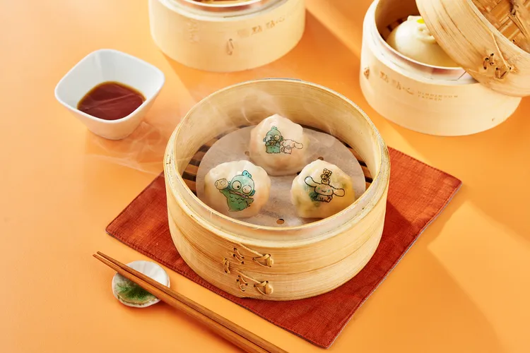 「三麗鷗櫛瓜鮮蝦餃」158元3入。點點心提供