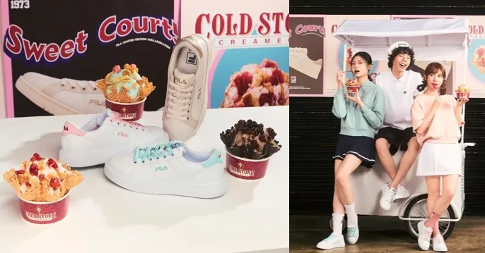 小白鞋X冰淇淋 FILA与 COLD STONE甜蜜联动 七夕浪漫出招