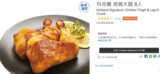 好市多烤雞腿突然大漲價 「8入突然變6入」引30萬人關心