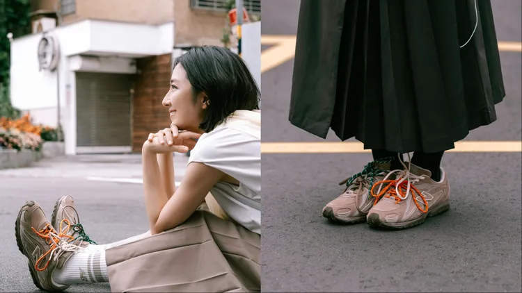 桂綸鎂搶先上腳204L鞋款。品牌提供