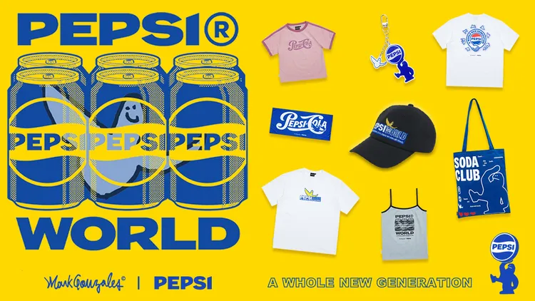 Mark Gonzales與百事可樂推出聯名。品牌提供