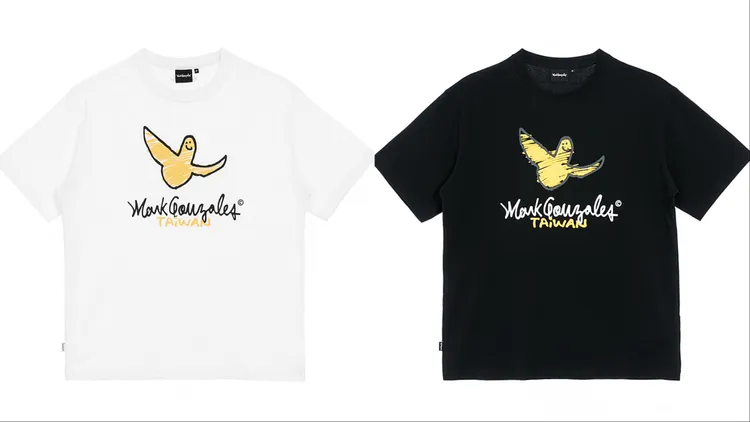 Mark Gonzales台灣限定塗鴉小天使T恤，各2280元。品牌提供