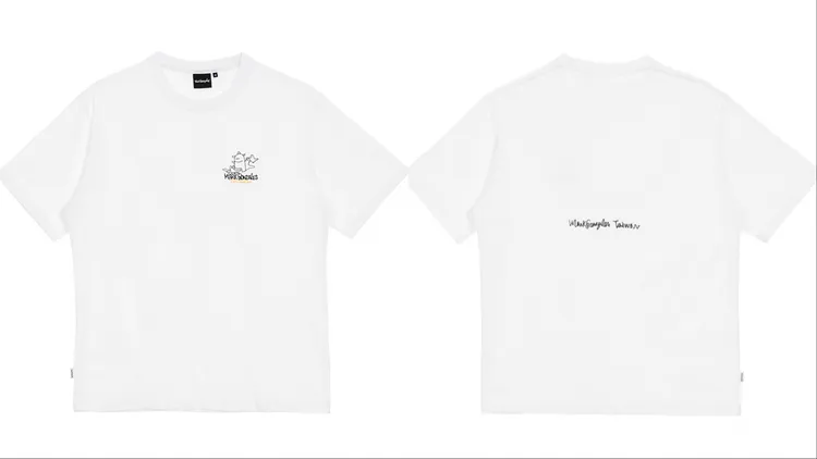 Mark Gonzales台灣限定小天使與SHMOO T恤，2280元。品牌提供