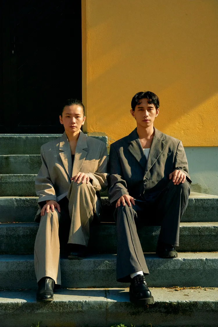 柏霖（右）與國際舞者蔡雅鈞是學姐弟關係。索尼音樂提供