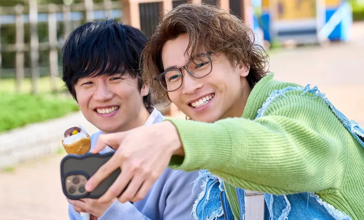 風間俊介（左）、庄司浩平愛得既暖又可愛。friDay影音提供