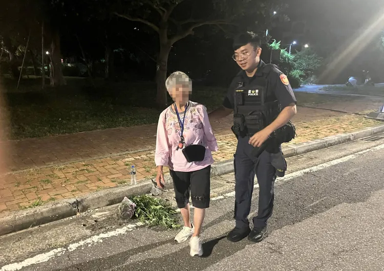 警方據報到場關切。大園警分局提供
