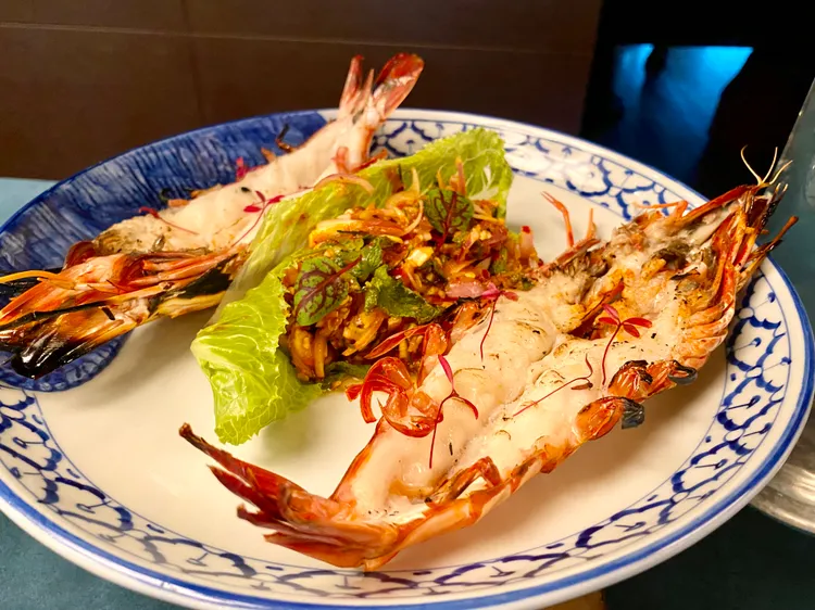 R-HAAN檸香酸辣蝦沙拉。莊偉祺攝