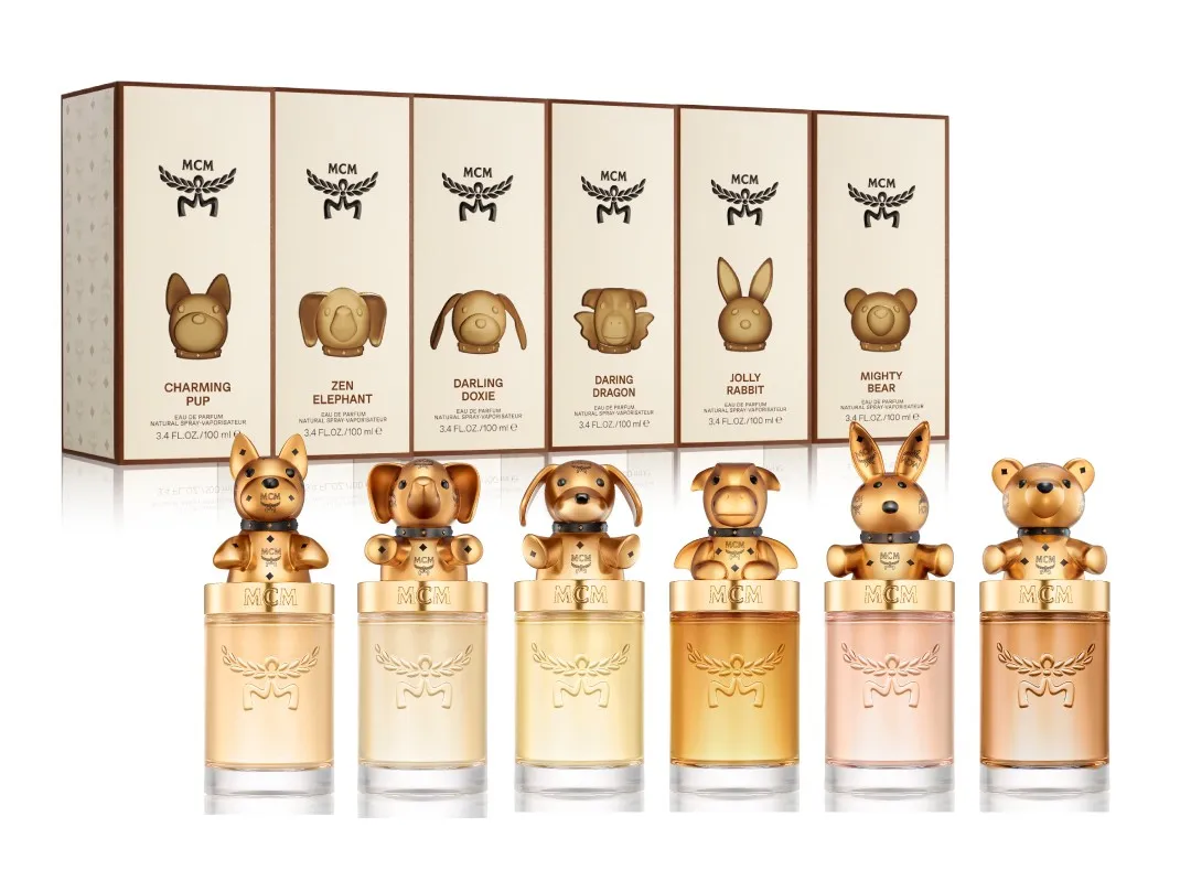 MCM动物狂想曲淡香精,各100ml/4950元。品牌提供