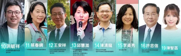 民众党维持2年条款!8位接班人名单一次看 陆配立委、陈智菡入列