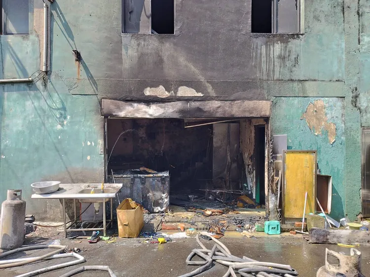 現場。桃園市消防局提供