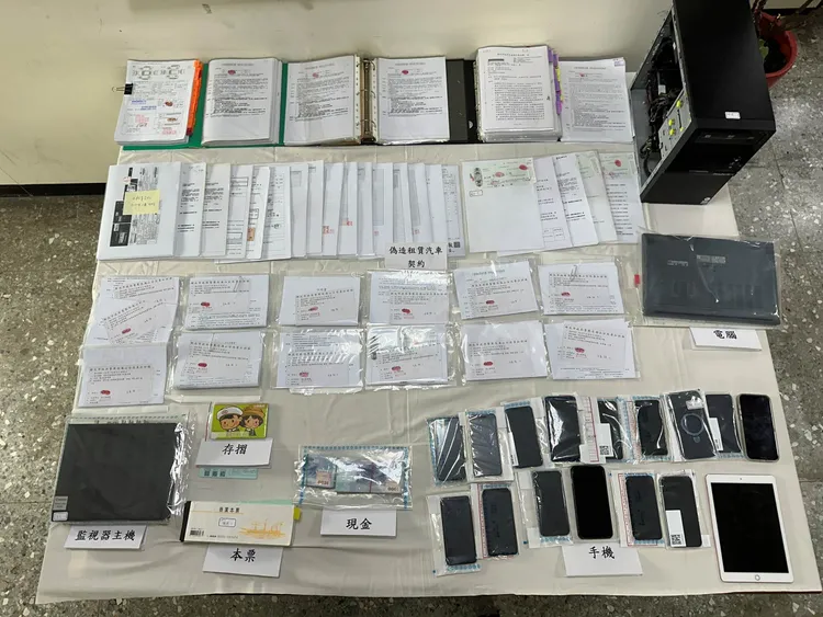 警方查獲相關證物。警方提供