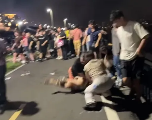 看大稻埕煙火變群毆!2男1女粗暴扯髮打架 不互告仍全依社維法裁罰