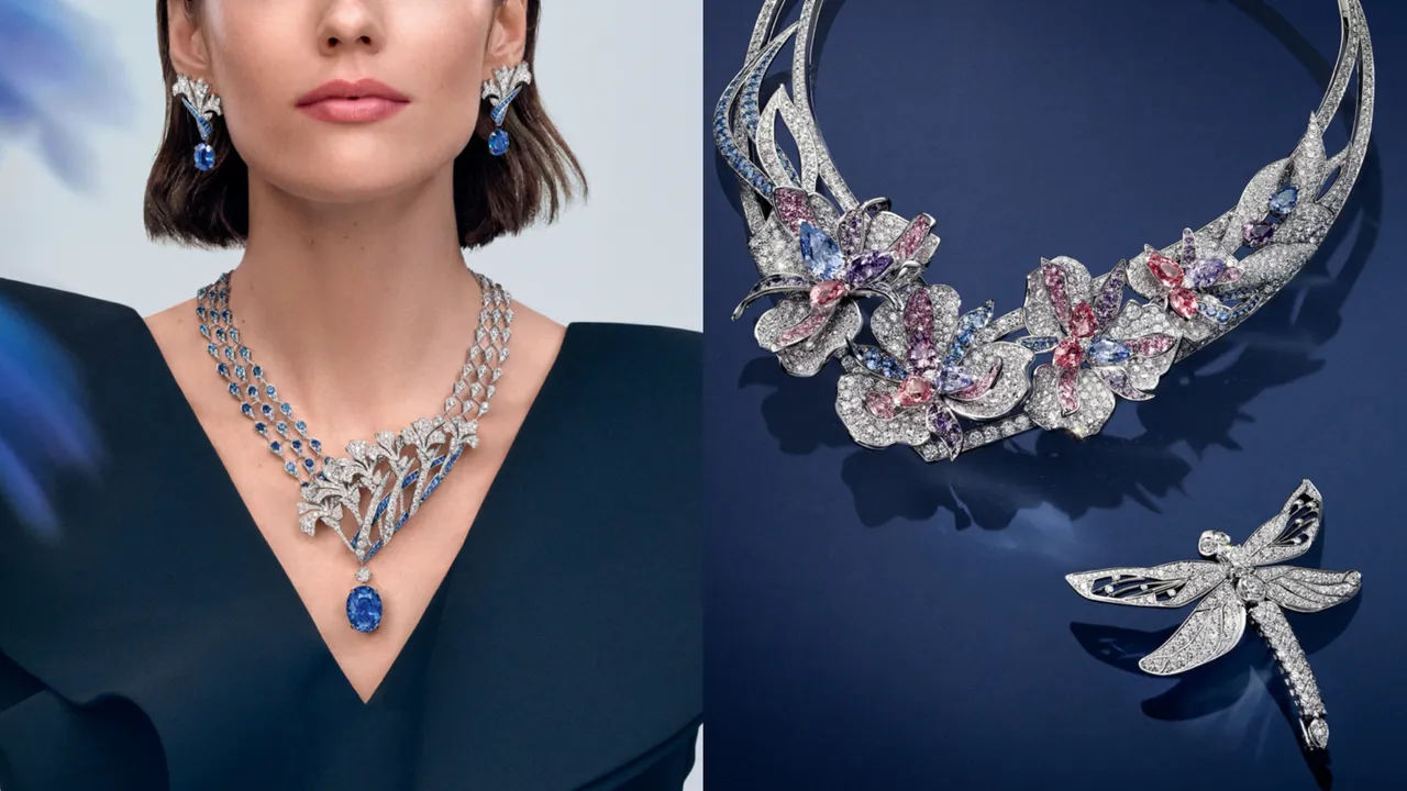 CHAUMET在台灣展出全新「Jewels by Nature」頂級珠寶,重點展品是全場最高價的Carnation 18K白金項鍊。品牌提供