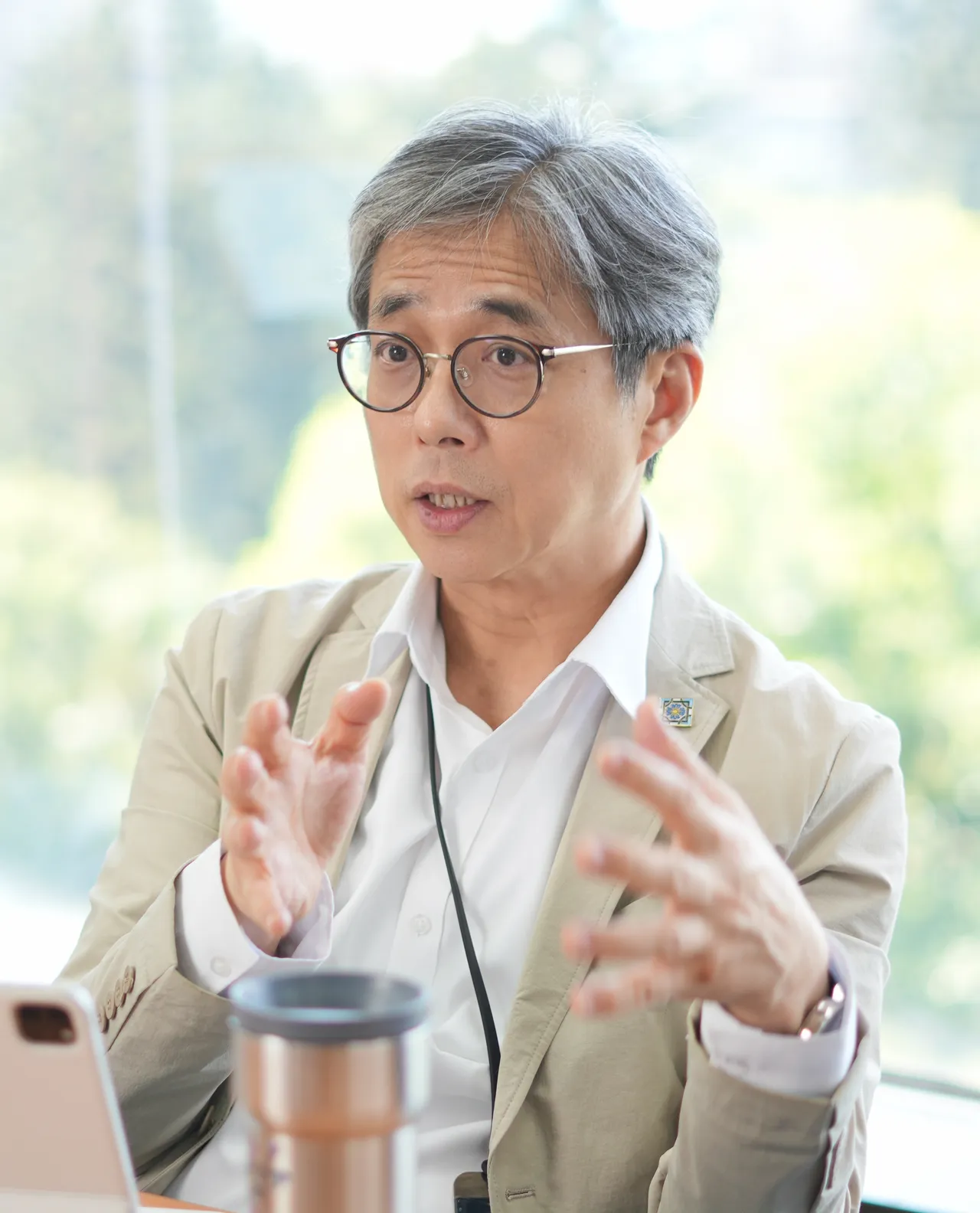 三商家購總經理邱光隆。彭欣偉攝