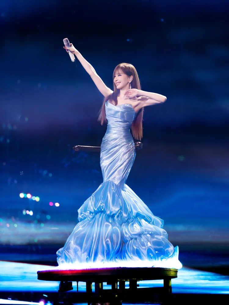 王心凌雖身體抱恙，仍敬業撐完演出。天晴娛樂提供