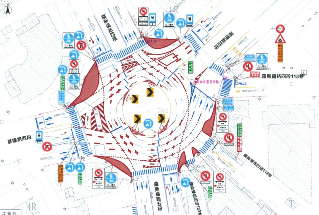 交通局认为苗博雅与民团先前提出的导引线,未有预期效果。台北市交通局提供