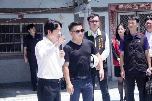 總統視察災區 桂田集團無償助重建