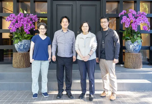 替總統加油打氣!賴清德、蕭美琴官邸會晤蔡英文