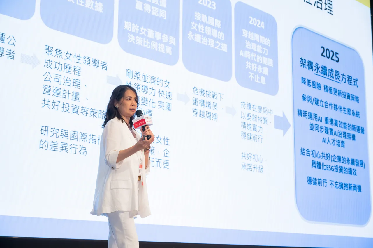凯度消费者指数亚洲区执行长郭雅芬 以专业数据分析2025年女性治理白皮书。主办单位提供