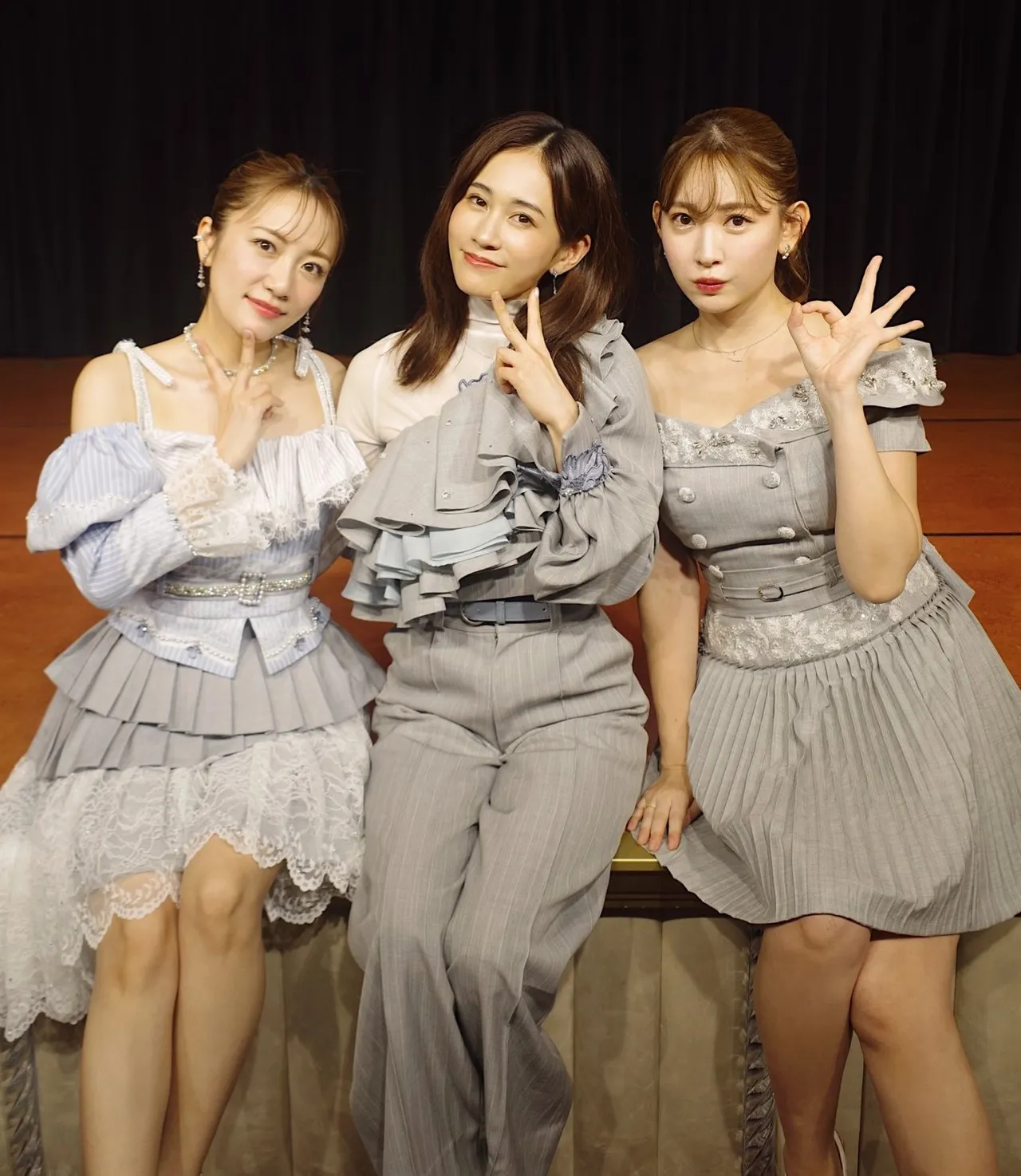 高橋南(左起)、前田敦子、小嶋陽菜為新單曲助陣。翻攝自小嶋陽菜X