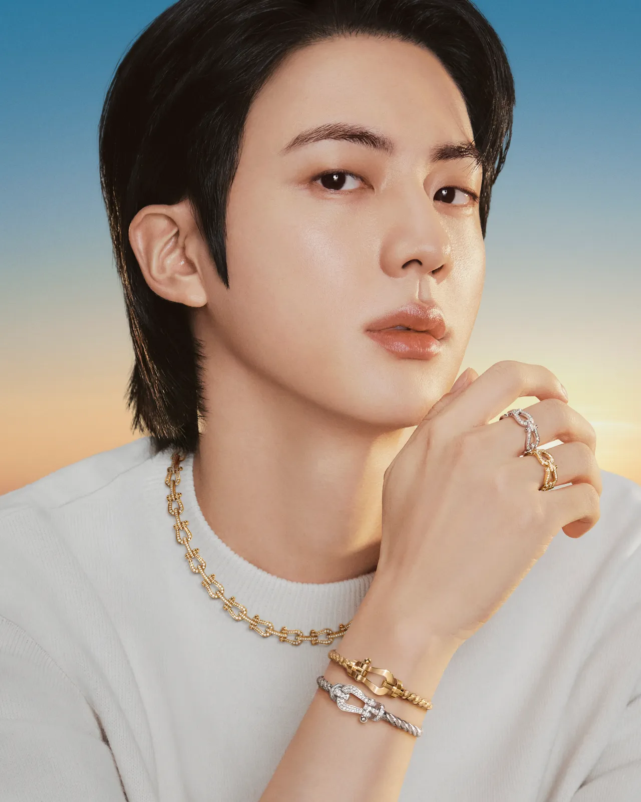 BTS Jin與FRED合作的全新形象廣告。品牌提供