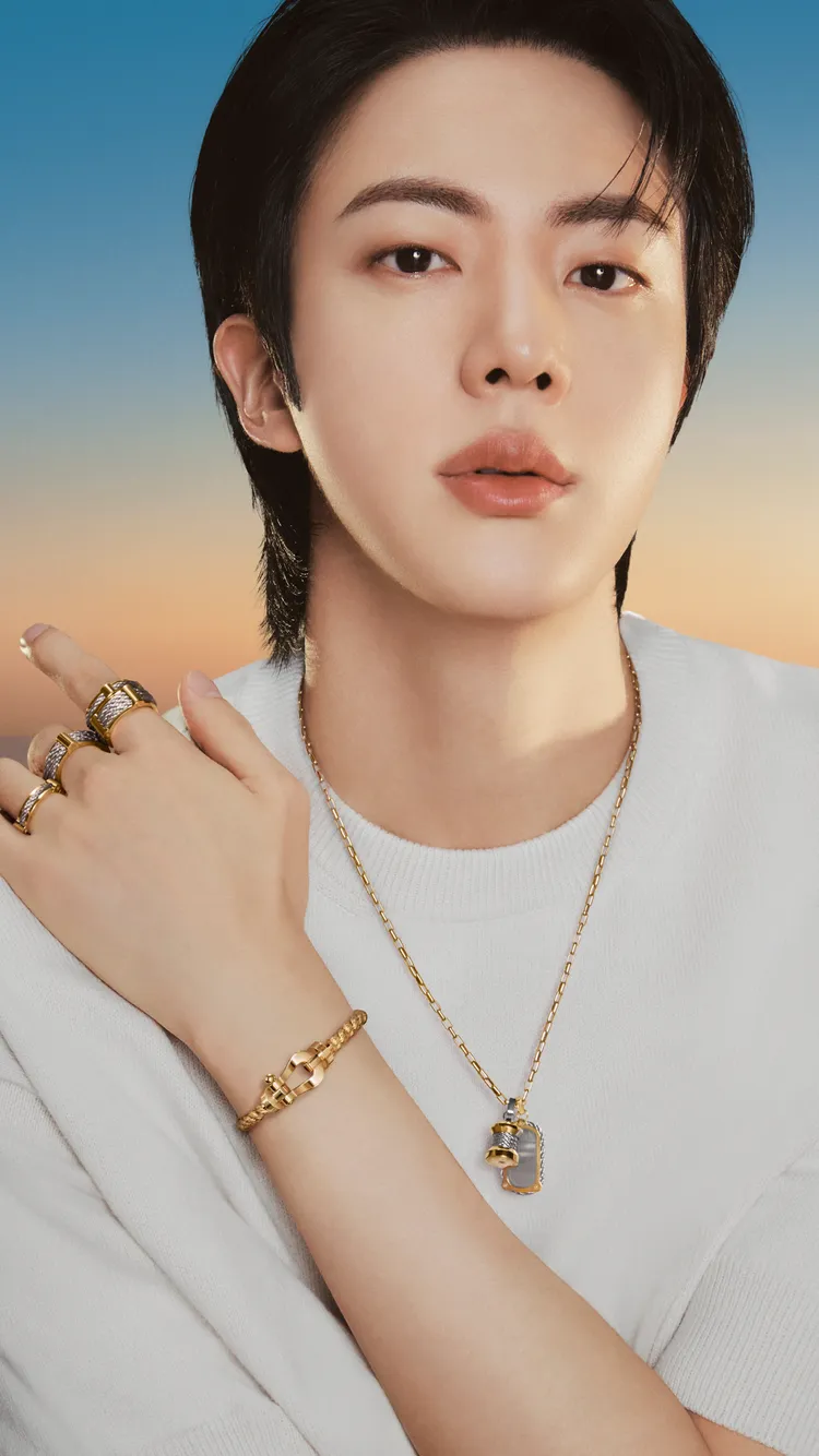 BTS Jin與FRED合作的全新形象廣告。品牌提供