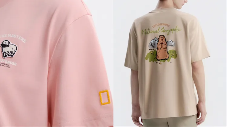 國家地理服飾秋冬設計加入動物元素，並以「阿爾卑斯旱獺」（右）作為主題動物。品牌提供