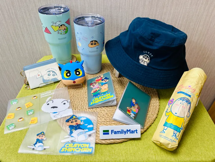 「全家行動購」特別設置蠟筆小新專區，推出各式日常用品開賣。全家提供