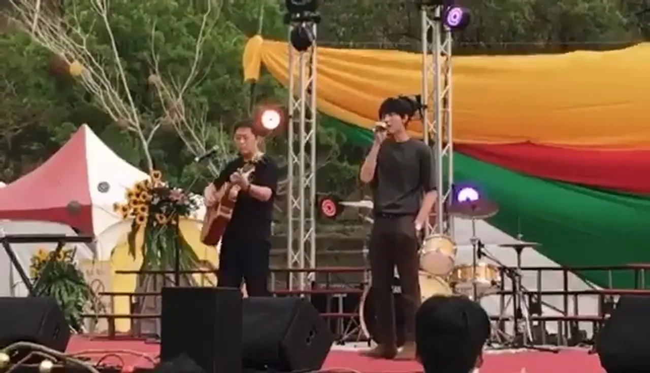 江舟航曾参加歌唱选秀节目,演唱实力极佳。江舟航提供