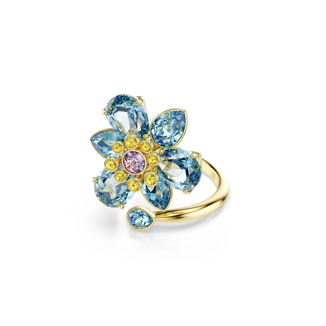 SWAROVSKI Idyllia開口戒指,6300元。品牌提供