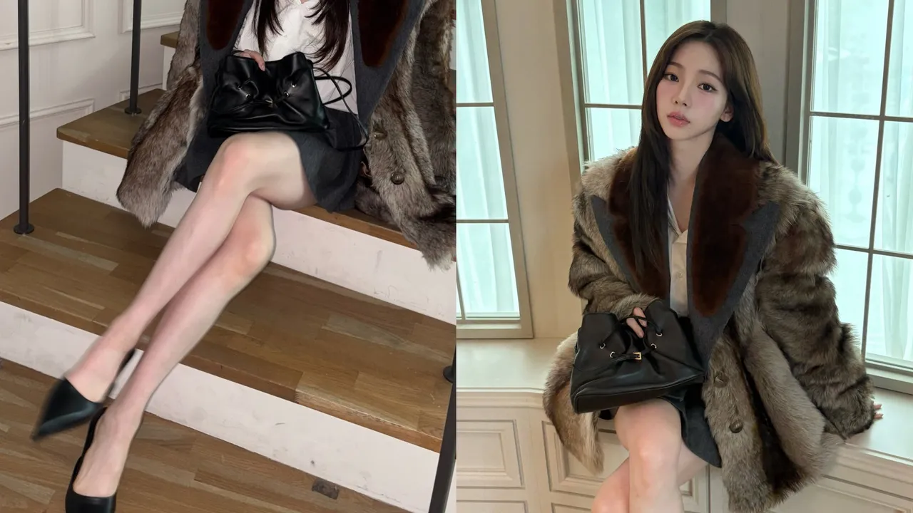 Karina背上PRADA 2025秋冬全新Dada包,秒噴發高級千金感。翻攝IG