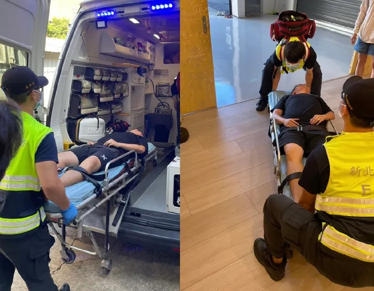 賓賓哥送醫。泰霸團隊提供