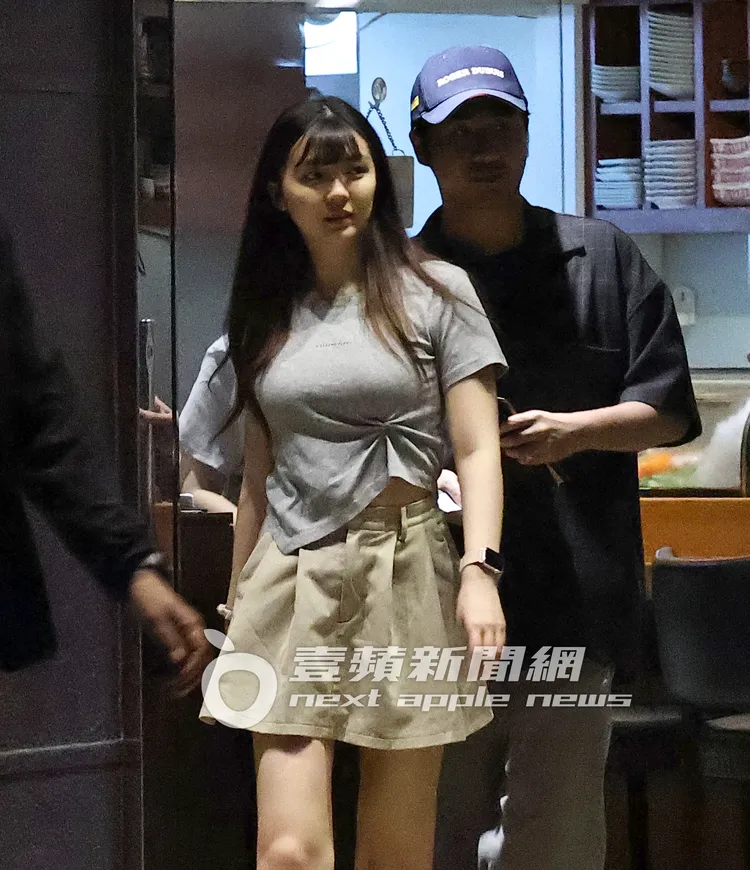 鹿希派和盧鼎惠小倆口如膠似漆。特勤中心攝