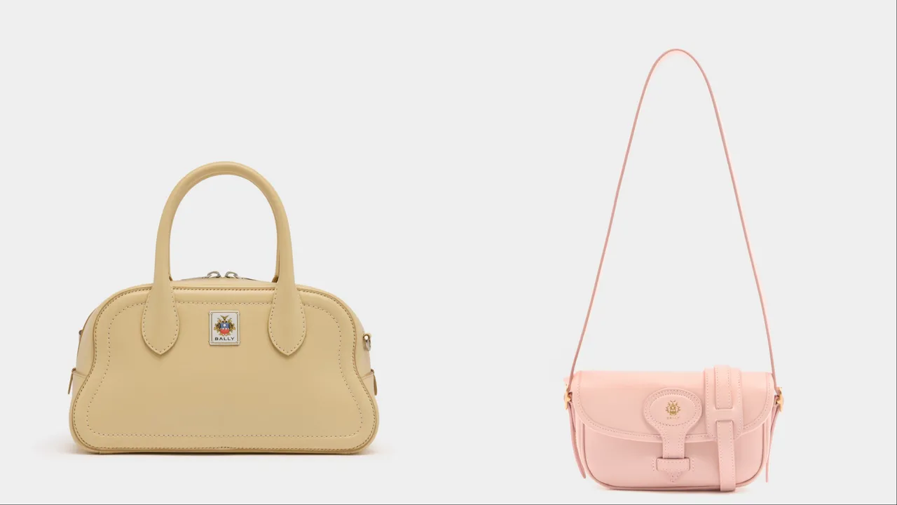 Bally UNDA提把斜背包(左)4万1600元、BECKETT小斜背包(右)2万6900元。品牌提供
