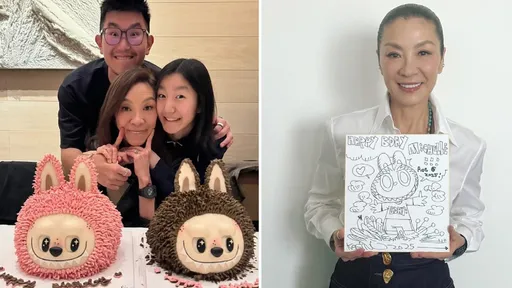 已羨慕!楊紫瓊63歲生日爽收Labubu蛋糕 還有Labubu爸爸手繪慶生卡