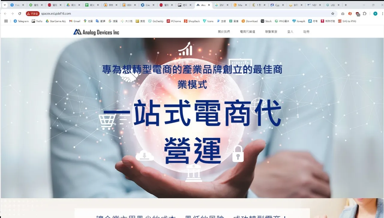 假电商网站。警方提供