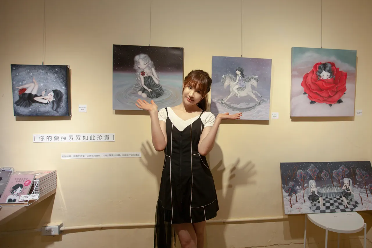 歌手田心蕾單曲靈感來自於她的畫作。瑞田音樂提供