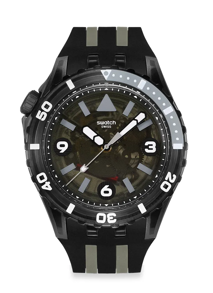 SWATCH SCUBAQUA BLACK SEA NETTLE,4850元。品牌提供