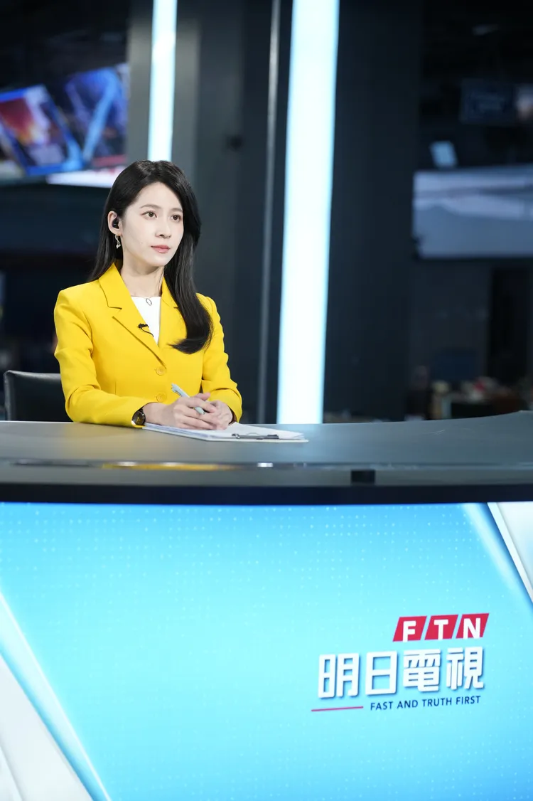 連俞涵為演主播到新聞台實習。牽猴子提供