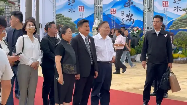 藍營政治人物到齊。民眾提供