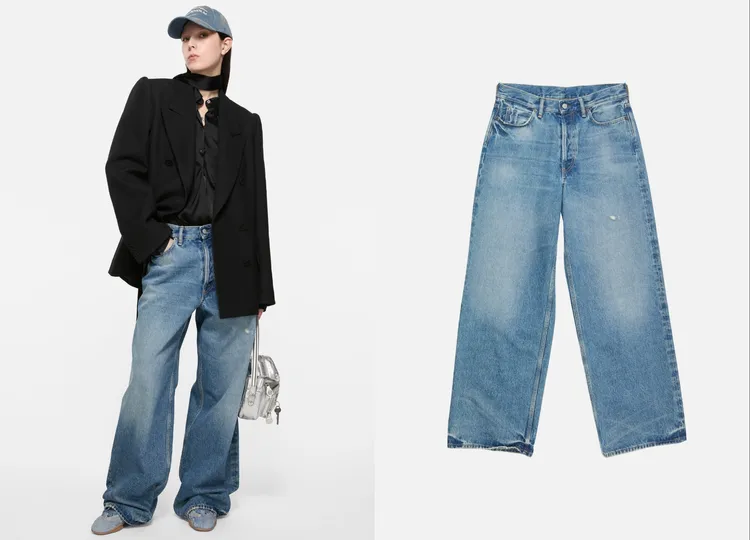 Acne Studios女裝Loose fit jeans 1981，2萬1500元。品牌提供