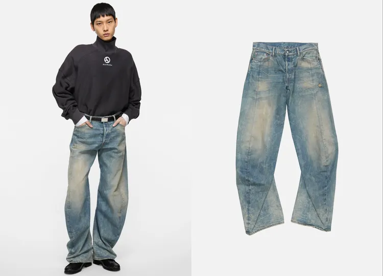 Acne Studios男裝Loose fit jeans 2006M，2萬7500元。品牌提供 