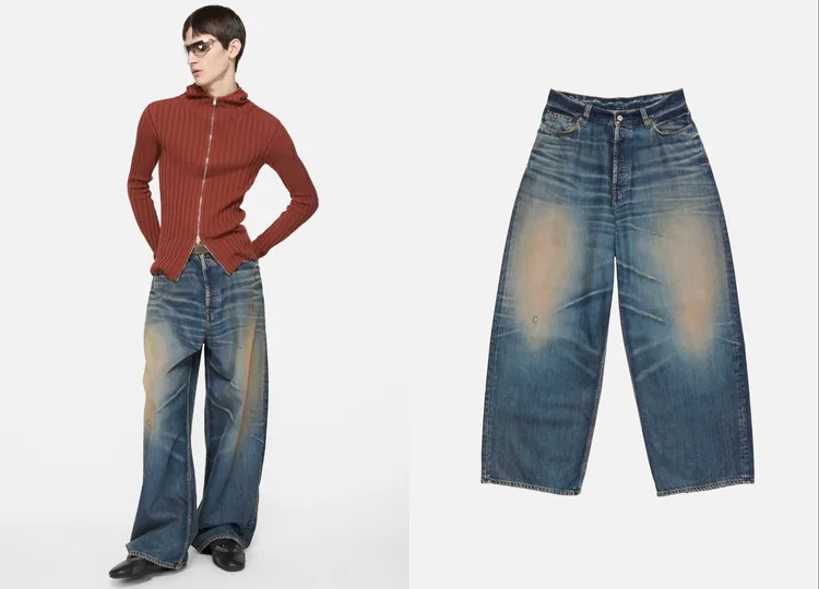 Acne Studios男裝Loose fit jeans 2023，2萬8000元。品牌提供