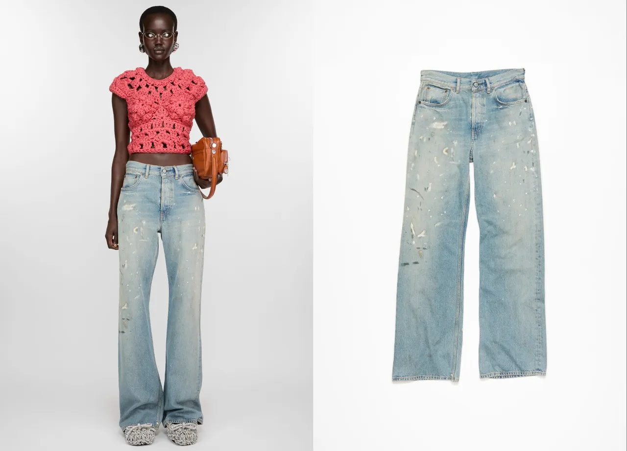 Acne Studios女装Regular fit jeans 2021F,2万元。品牌提供