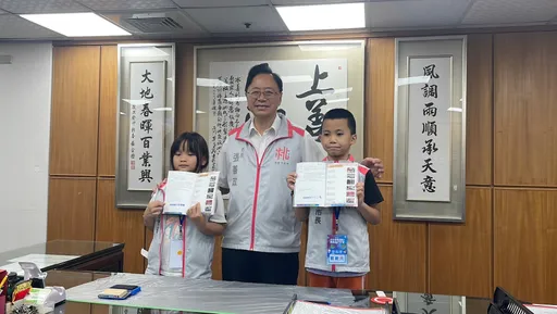 桃园「小小市长」前进市府 与张善政市长面对面探索市政