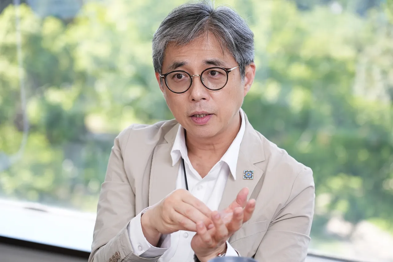 三商家購總經理邱光隆。彭欣偉攝